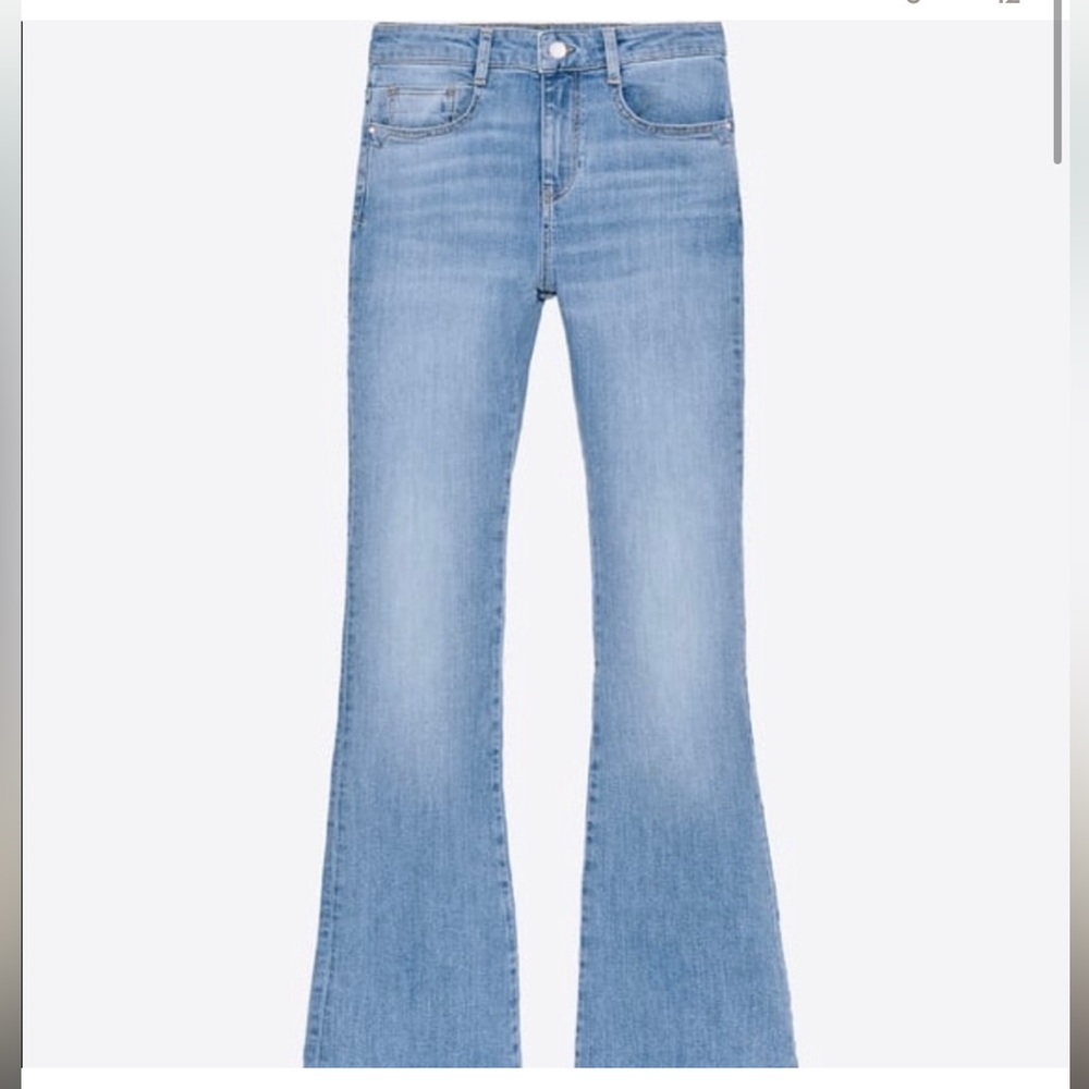 Zara flare jeans light blue size 6